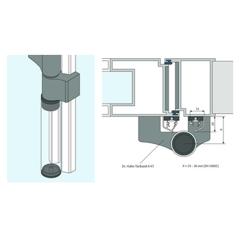 ASSA ABLOY PLANET Abdeckprofil FSA 8900 [AH2] Massbild