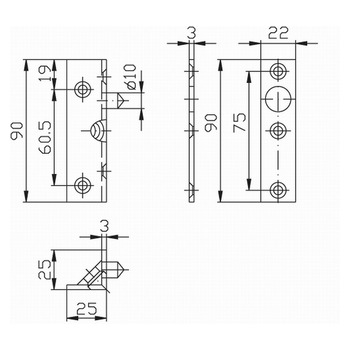 ASSA ABLOY 9M17 Masszeichnung