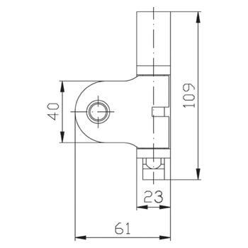 ASSA ABLOY Fenstersicherung Jumbo 9M20 Masszeichnung