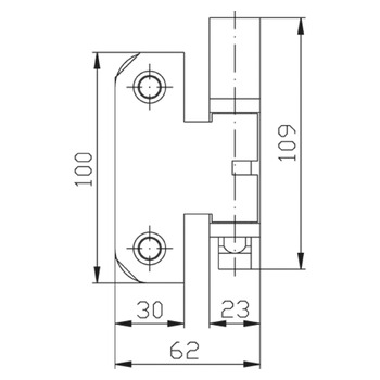 ASSA ABLOY Fenstersicherung Jumbo 9M22 Masszeichnung