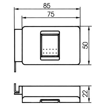 ASSA ABLOY Rolladensicherung 8199 Masszeichnung