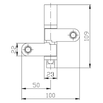 ASSA ABLOY Fenstersicherung Jumbo 9M2 Masszeichnung