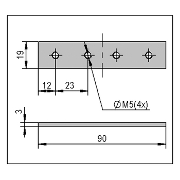 Bohle BO5220834 Längsverbinder Masszeichnung 1